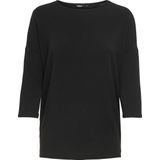 Top - O-hals - 3/4 Mouwen - Loose Fit - Polyester