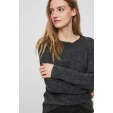 Vero Moda - 10201022 - Gebreide Trui - Zwart - Hoogsluitend
