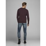 JACK & JONES - Pullover - Bordeauxrood - Katoen