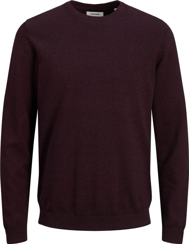 JACK & JONES - Pullover - Bordeauxrood - Katoen