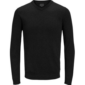 JACK & JONES - Basic Knit - Pullover - Zwart - Katoen