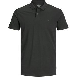 Jack and Jones Heren Poloshirt Zwart Pique Slim Fit