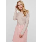 Vero Moda Rundhalspullover VMDOFFY in melierter Optik