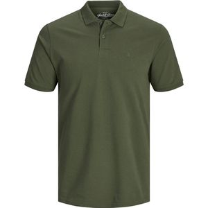 JACK & JONES - Effen Polo T-Shirt - Groen - Katoen