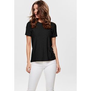 JDY - Jdycathinka Top - Zwart - Jersey - Korte Mouwen
