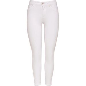 Only - Blush - Jeans - Wit - 93% Katoen - Skinny Fit