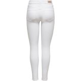 ONLY Ankle-Jeans »ONLBLUSH MID SK RW ANK DNM REA0730 NOOS«, mit leicht ausgefranstem Beinabschluss