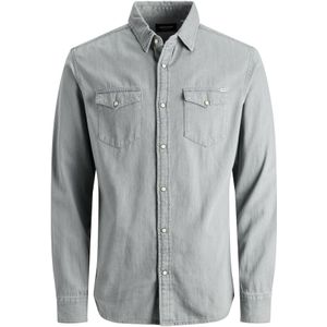 Denim Shirt - Blauw - 100% Katoen - Slim Fit