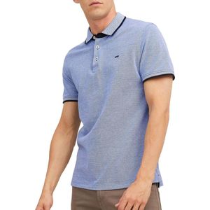 JACK & JONES - Polo - Blauw - Katoen