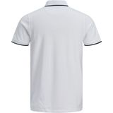 JACK & JONES - Polo - Wit - Katoen