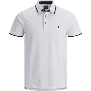 JACK & JONES - Polo - Wit - Katoen