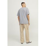 Light Grey Melange - Slim Fit - Regular Fit - Korte Mouwen