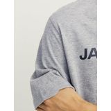 Light Grey Melange - Slim Fit - Regular Fit - Korte Mouwen