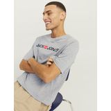 Light Grey Melange - Slim Fit - Regular Fit - Korte Mouwen