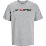 Light Grey Melange - Slim Fit - Regular Fit - Korte Mouwen