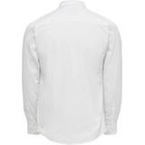 Overhemd - Effen - Katoen - Slim Fit - Lange Mouw