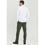 Overhemd - Effen - Katoen - Slim Fit - Lange Mouw