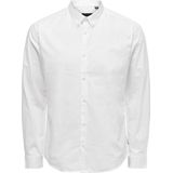 Overhemd - Effen - Katoen - Slim Fit - Lange Mouw