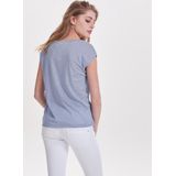 Only Onlsilvery s s v Neck Lurex Top Jrs Noos Dames Top