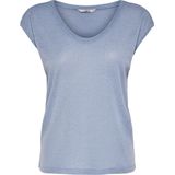 Only Onlsilvery s s v Neck Lurex Top Jrs Noos Dames Top