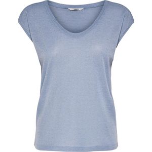 Only Onlsilvery s s v Neck Lurex Top Jrs Noos Dames Top