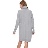 Gebreide Jurk - Zwart - Rolkraag - Lange Mouwen - Regular Fit