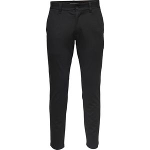 Only & Sons - Mark Pant - Broek - Zwart - 5% Elastaan, 64% Viscose, 31% Polyester