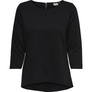 Jacqueline De Yong - Saga Dames T-shirt - Ronde Hals - Polyester - Driekwart Mouwen