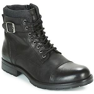 JACK & JONES Jfwalbany Leather Anthracite STS Chukka Boots voor heren, antraciet, 41 EU