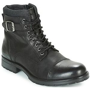 JACK & JONES Jfwalbany Leather Anthracite STS Chukka Boots voor heren, antraciet, 45 EU
