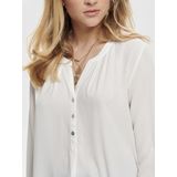 ONLY - Blouse - Wit - Wijde Blouse - Lange Mouw - Effen
