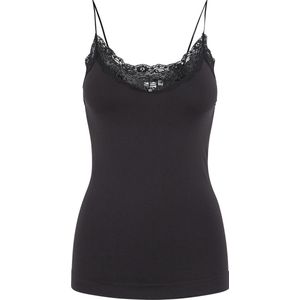 PIECES - PCTOLOA Singlet - Onderhemd - Zwart - Stretchkwaliteit