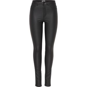 Only Imitatieleren Broek - Zwart - Hoog Taille - Nauw Aansluitend
