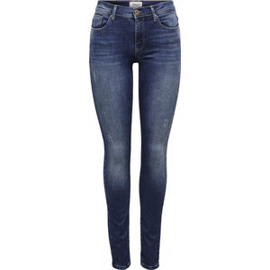 Only - Skinny Jeans - Blauw - Stretchstof - Destroyed Details