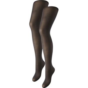 Pieces - Panty - Zwart - 20 Denier - 2-pack