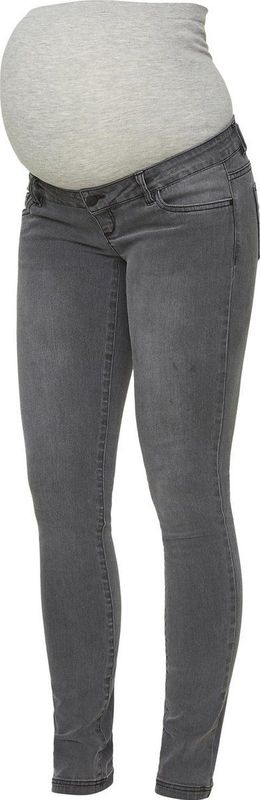 Slim Fit Jeans - Zwangerschapsbroek - Blauw - Katoen, Polyester, Elastaan
