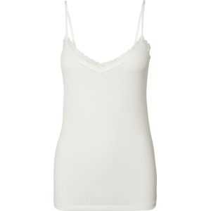 Pieces dames hemd kant - Lace singlet kate - XS - Creme.
