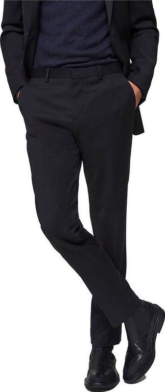 Selected Slim Mylobill Een Broek Zwart 58 Man