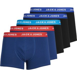 Jack & Jones - JACLEE - Boxershorts - Blauw/Zwart - 5-pack - Katoenmix