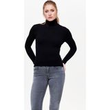 Only - Turtleneck - Coltrui - Zwart - Viscose/Nylon