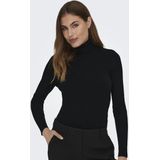 Only - Turtleneck - Coltrui - Zwart - Viscose/Nylon
