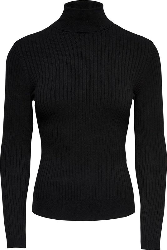 Only - Turtleneck - Coltrui - Zwart - Viscose/Nylon