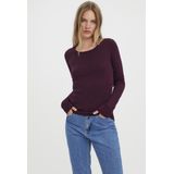 Vero Moda Trui Vmcare Structure Ls O-neck Blou Noo 10136644 Winetasting Dames