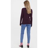 Vero Moda Trui Vmcare Structure Ls O-neck Blou Noo 10136644 Winetasting Dames