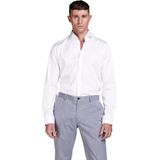 Herenhemd - Rood - Katoenmix - Normale Pasvorm