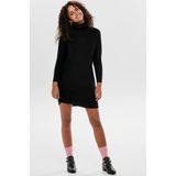 ONLY - Onljana L/S Cowlnck Dress - Jurk - Zwart - Wol