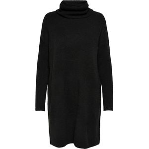 ONLY - Onljana L/S Cowlnck Dress - Jurk - Zwart - Wol