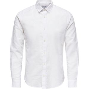 ONLY & SONS Langarmhemd ONSCAIDEN LS SOLID LINEN SHIRT NOOS