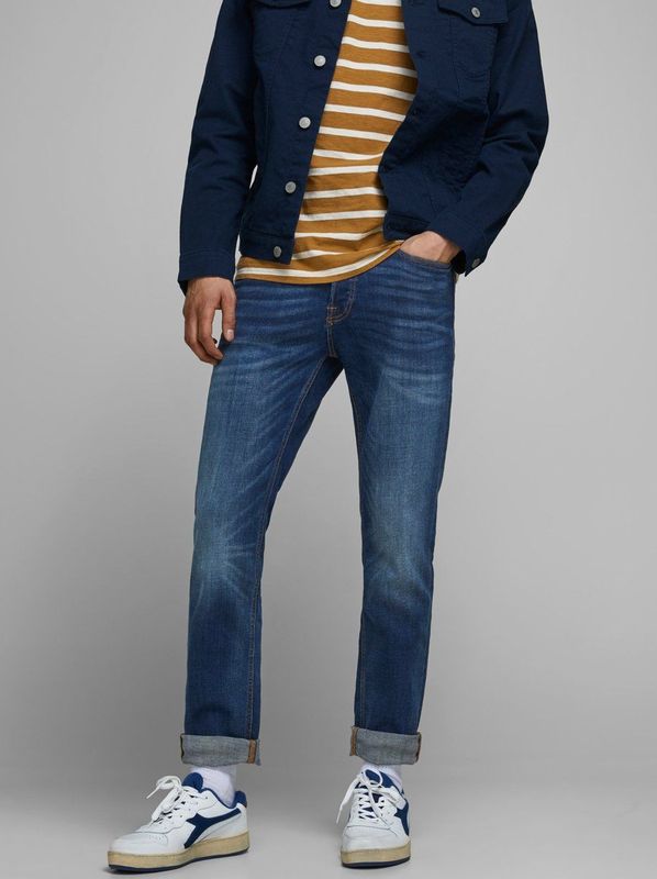 Tim - Slim Fit - Jeans - Blauw - Katoen/Polyester/Elasthan