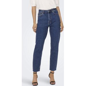 ONLY ONLEmily HW dames jeans rechte pasvorm jeans donkerblauw 29W / 34L, donkerblauw jeansblauw